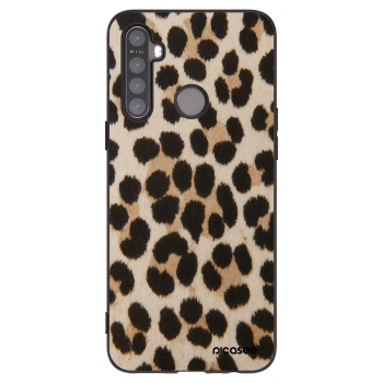 Picasee silikonski črni ovitek za Realme 6i - Brown Tiger