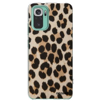 Picasee silikonski prozorni ovitek za Xiaomi Redmi Note 10 Pro - Brown Tiger