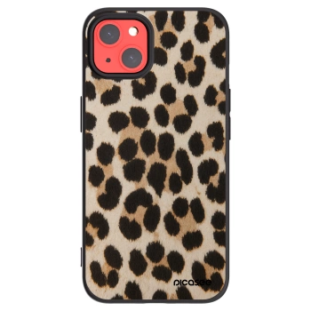 Picasee silikonski črni ovitek za Apple iPhone 13 - Brown Tiger