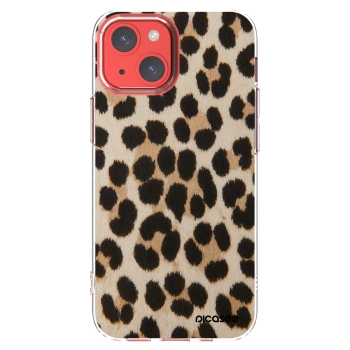 Picasee silikonski prozorni ovitek za Apple iPhone 13 mini - Brown Tiger