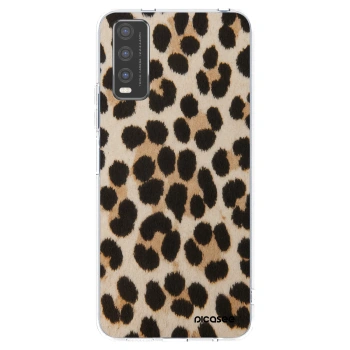 Picasee silikonski prozorni ovitek za Vivo Y20s - Brown Tiger
