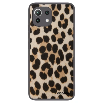 Picasee silikonski črni ovitek za Xiaomi 11 Lite 5G NE - Brown Tiger