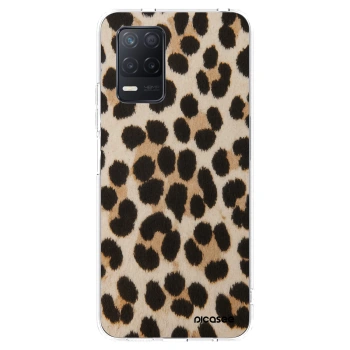 Picasee silikonski prozorni ovitek za Realme 8 5G - Brown Tiger
