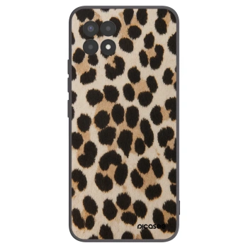 Picasee silikonski črni ovitek za Realme 8i - Brown Tiger