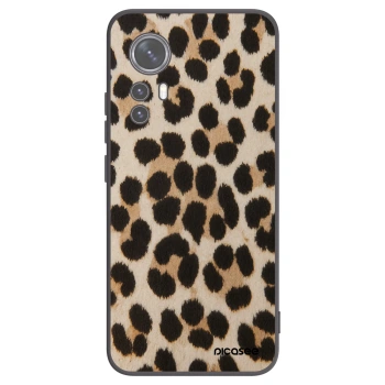 Picasee silikonski črni ovitek za Xiaomi 12 - Brown Tiger