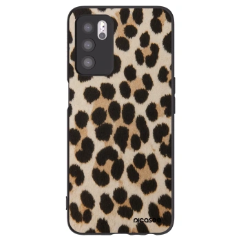 Picasee silikonski črni ovitek za OPPO A16s - Brown Tiger