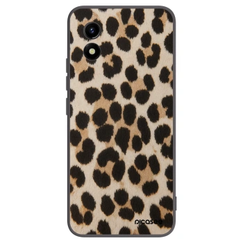 Picasee silikonski črni ovitek za Vivo Y01 - Brown Tiger