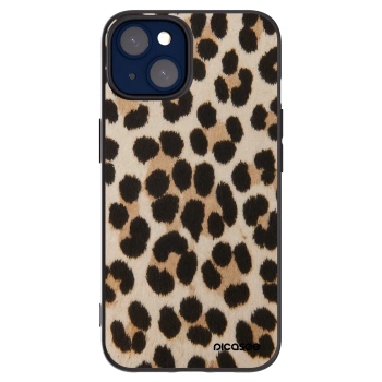 Picasee silikonski črni ovitek za Apple iPhone 14 - Brown Tiger