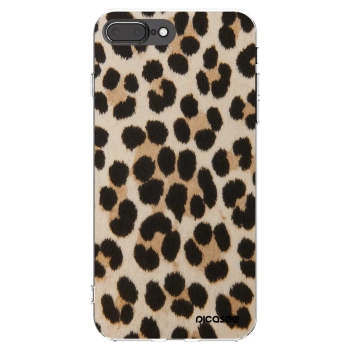 Picasee silikonski prozorni ovitek za Apple iPhone 8 Plus - Brown Tiger