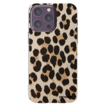 Picasee silikonski prozorni ovitek za Apple iPhone 14 Pro Max - Brown Tiger