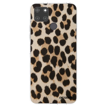 Picasee silikonski prozorni ovitek za Realme C21Y - Brown Tiger