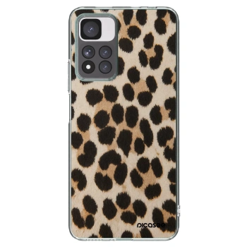 Picasee silikonski prozorni ovitek za Xiaomi Redmi Note 11 Pro+ 5G - Brown Tiger