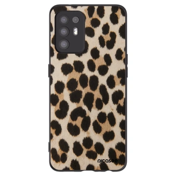 Picasee silikonski črni ovitek za OPPO A94 5G - Brown Tiger