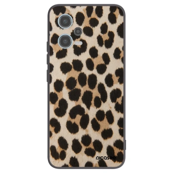 Picasee silikonski črni ovitek za Xiaomi Redmi Note 12 5G - Brown Tiger