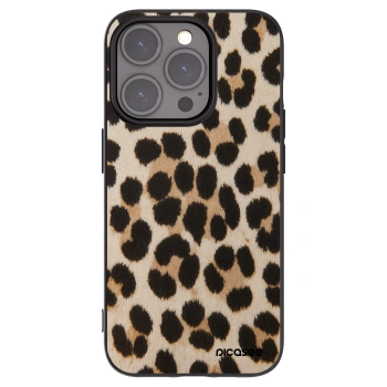 Picasee silikonski črni ovitek za Apple iPhone 15 Pro - Brown Tiger