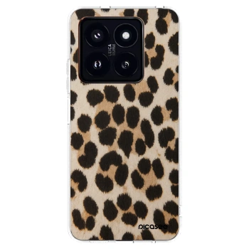 Picasee silikonski prozorni ovitek za Xiaomi 14 Pro - Brown Tiger