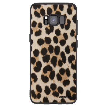 Picasee silikonski črni ovitek za Samsung Galaxy S8 G950F - Brown Tiger