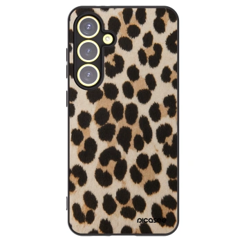 Picasee silikonski črni ovitek za Samsung Galaxy S24 FE S721B - Brown Tiger