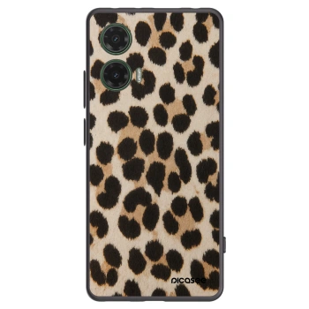 Picasee silikonski črni ovitek za Motorola Moto G35 5G - Brown Tiger