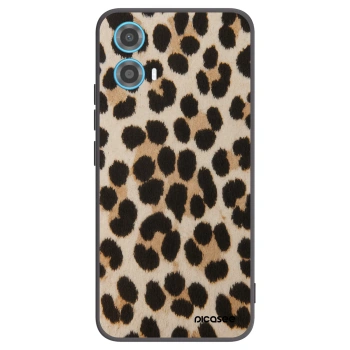 Picasee silikonski črni ovitek za Motorola Moto G34 5G - Brown Tiger