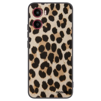 Picasee silikonski črni ovitek za Motorola Moto G05 - Brown Tiger