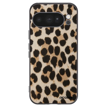 Picasee silikonski črni ovitek za Google Pixel 10 Pro - Brown Tiger
