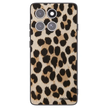 Picasee silikonski črni ovitek za Motorola Edge 60 Fusion - Brown Tiger