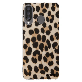 Picasee silikonski prozorni ovitek za Huawei P30 Lite - Brown Tiger