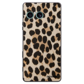Picasee silikonski črni ovitek za Sony Xperia 10 VII - Brown Tiger