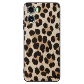 Picasee silikonski črni ovitek za Motorola Moto G06 - Brown Tiger