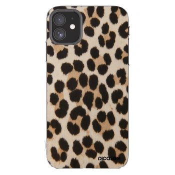 Picasee silikonski prozorni ovitek za Apple iPhone 11 - Brown Tiger