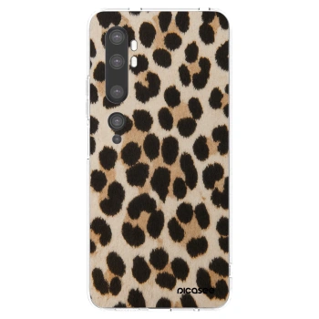 Picasee silikonski prozorni ovitek za Xiaomi Mi Note 10 (Pro) - Brown Tiger
