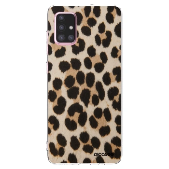 Picasee silikonski prozorni ovitek za Samsung Galaxy A71 A715F - Brown Tiger