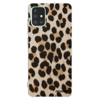 Picasee silikonski prozorni ovitek za Samsung Galaxy A51 A515F - Brown Tiger