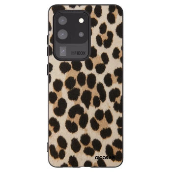Picasee silikonski črni ovitek za Samsung Galaxy S20 Ultra 5G G988F - Brown Tiger