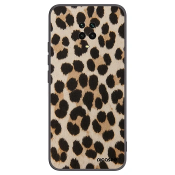 Picasee silikonski črni ovitek za Xiaomi Redmi Note 9 Pro - Brown Tiger
