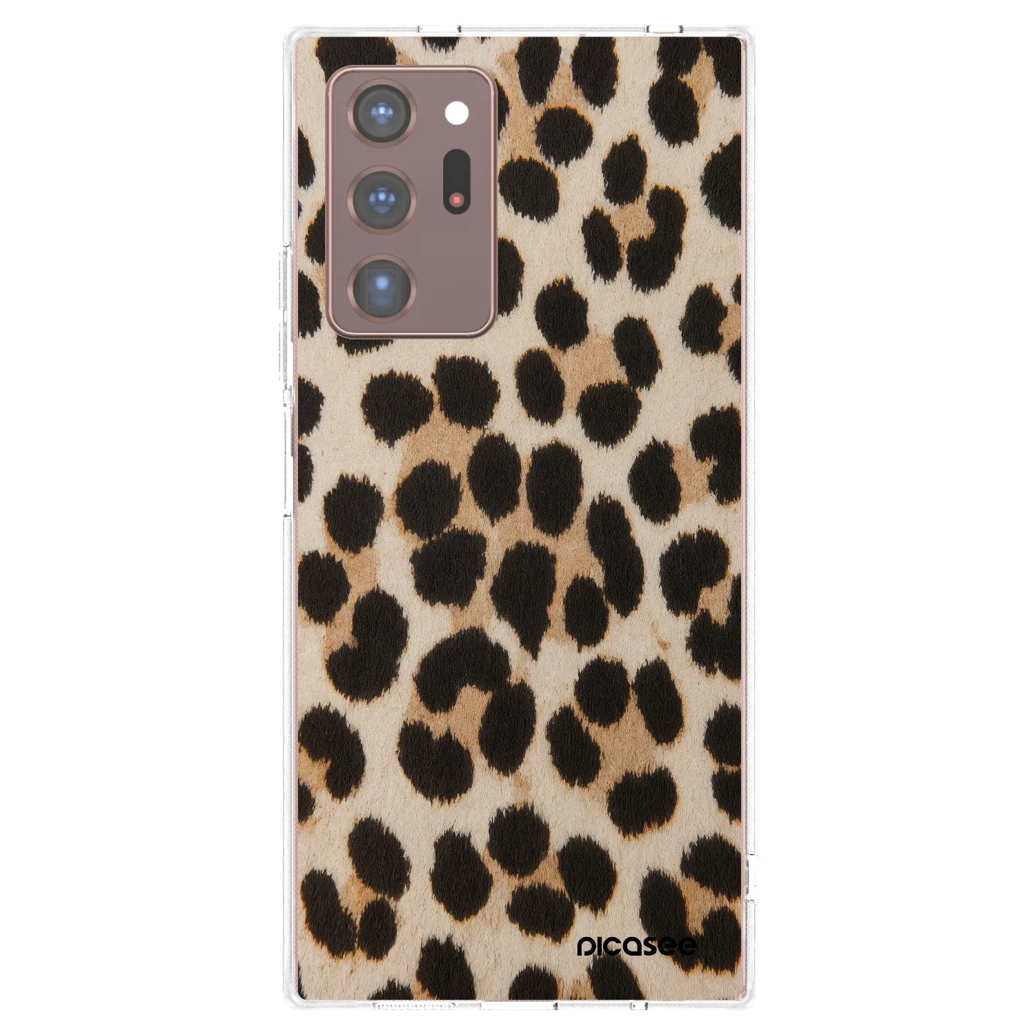 Picasee silikonski prozorni ovitek za Samsung Galaxy Note 20 Ultra - Brown Tiger