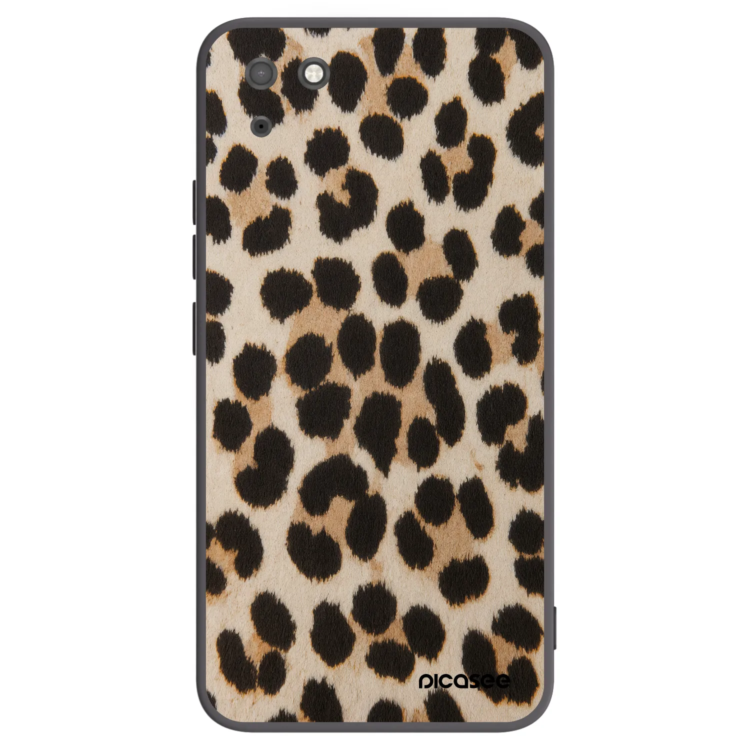 Picasee silikonski črni ovitek za Huawei Y5P - Brown Tiger