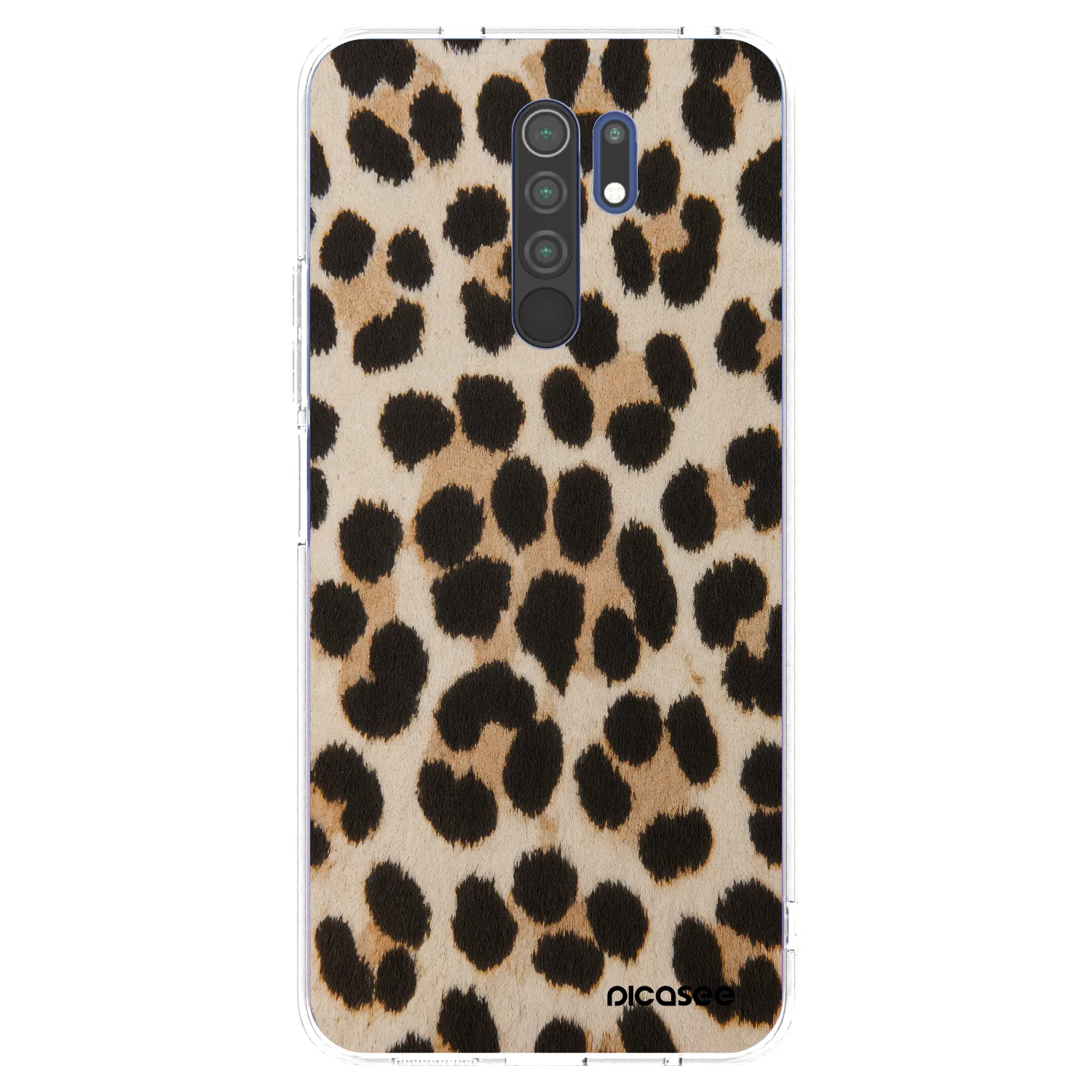 Picasee silikonski prozorni ovitek za Xiaomi Redmi 9 - Brown Tiger