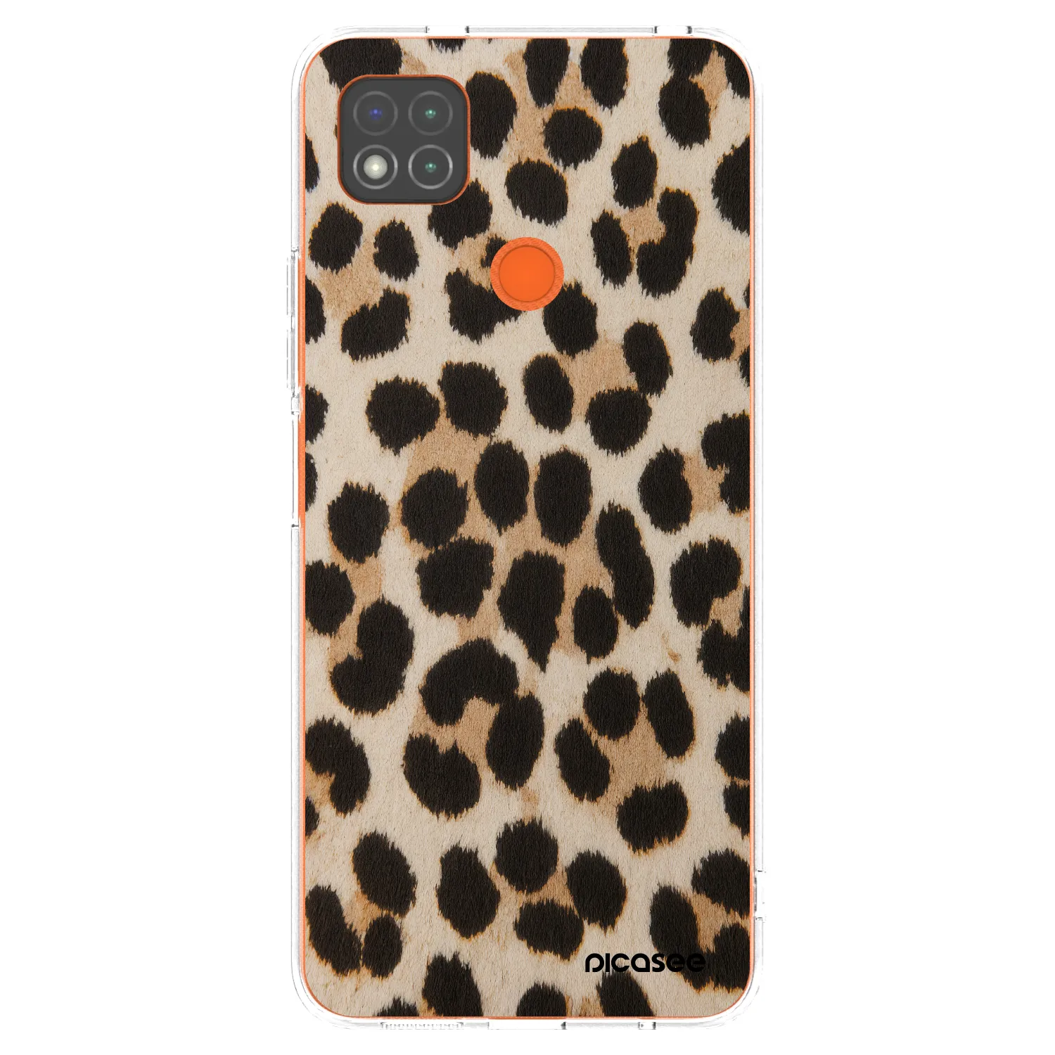 Picasee silikonski prozorni ovitek za Xiaomi Redmi 9C - Brown Tiger