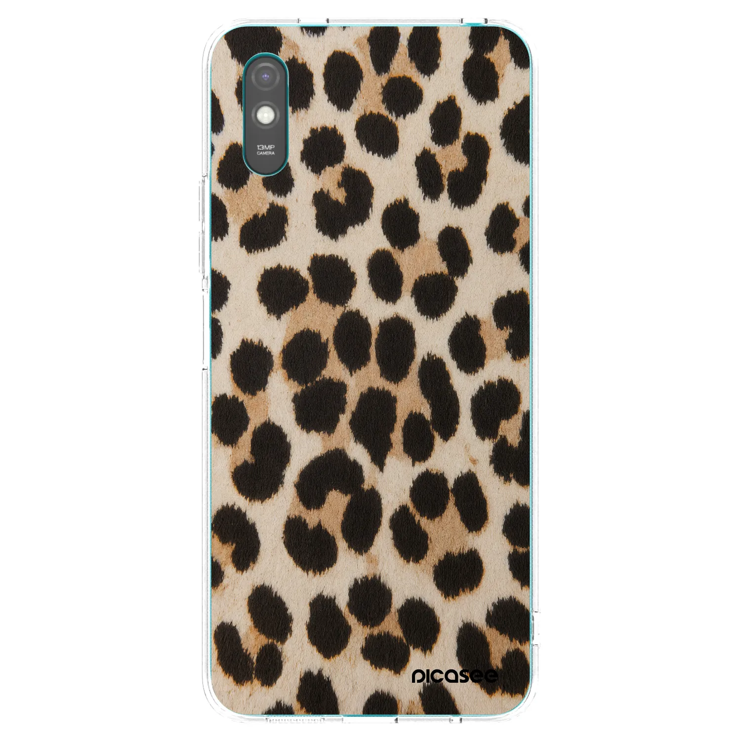 Picasee silikonski prozorni ovitek za Xiaomi Redmi 9A - Brown Tiger