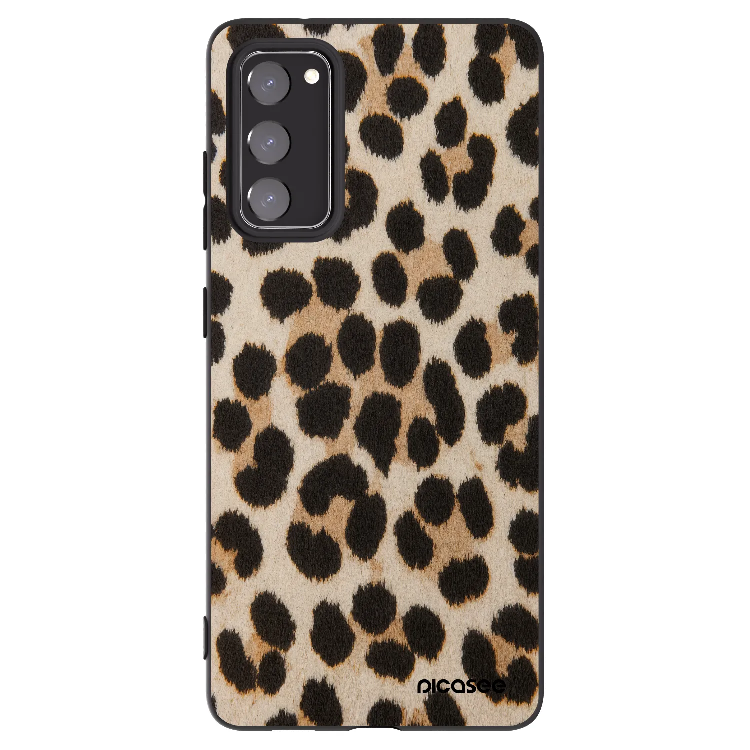 Picasee silikonski črni ovitek za Samsung Galaxy S20 FE - Brown Tiger
