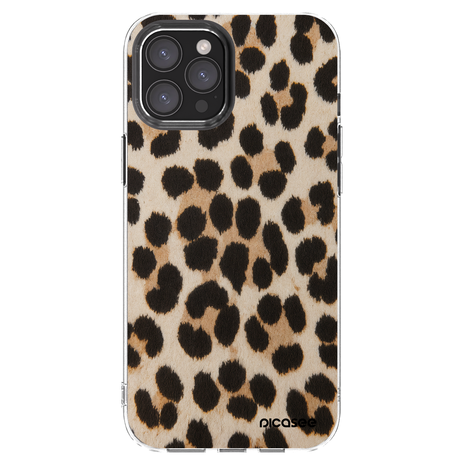 Picasee silikonski prozorni ovitek za Apple iPhone 12 Pro Max - Brown Tiger