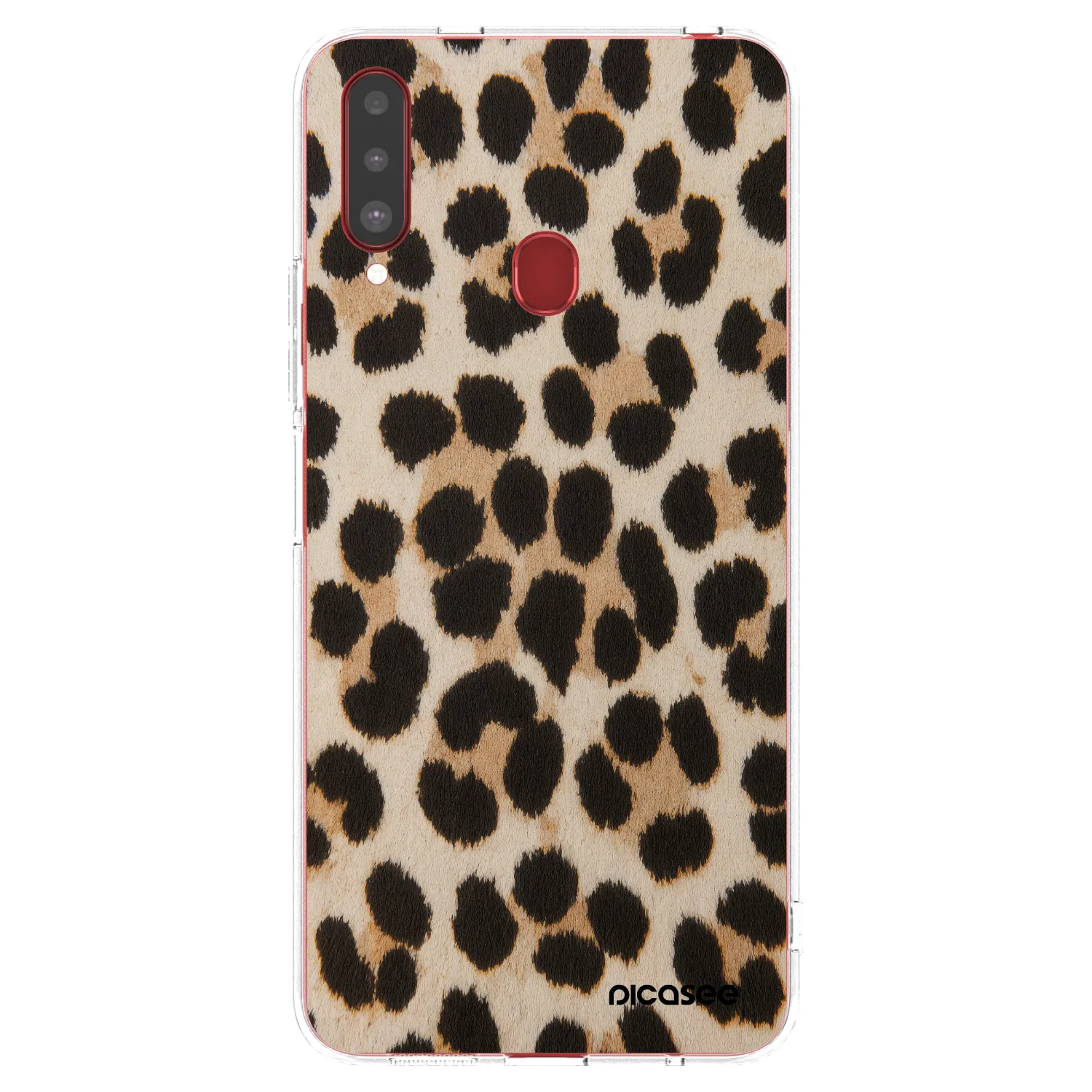 Picasee silikonski prozorni ovitek za Samsung Galaxy A20s - Brown Tiger