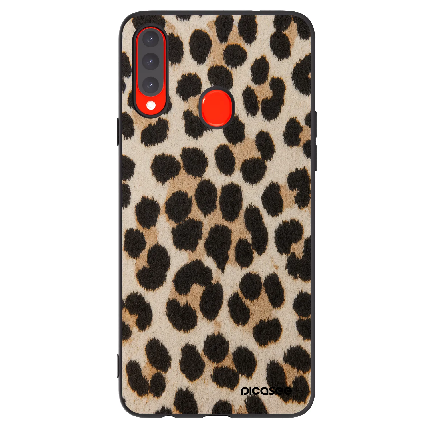 Picasee silikonski črni ovitek za Samsung Galaxy A20s - Brown Tiger