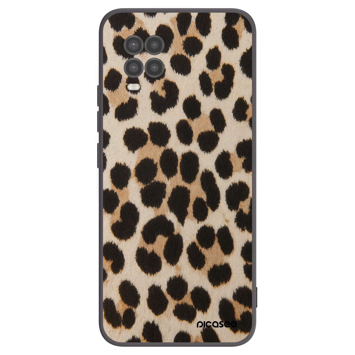 Picasee silikonski črni ovitek za Xiaomi Mi 10 Lite - Brown Tiger