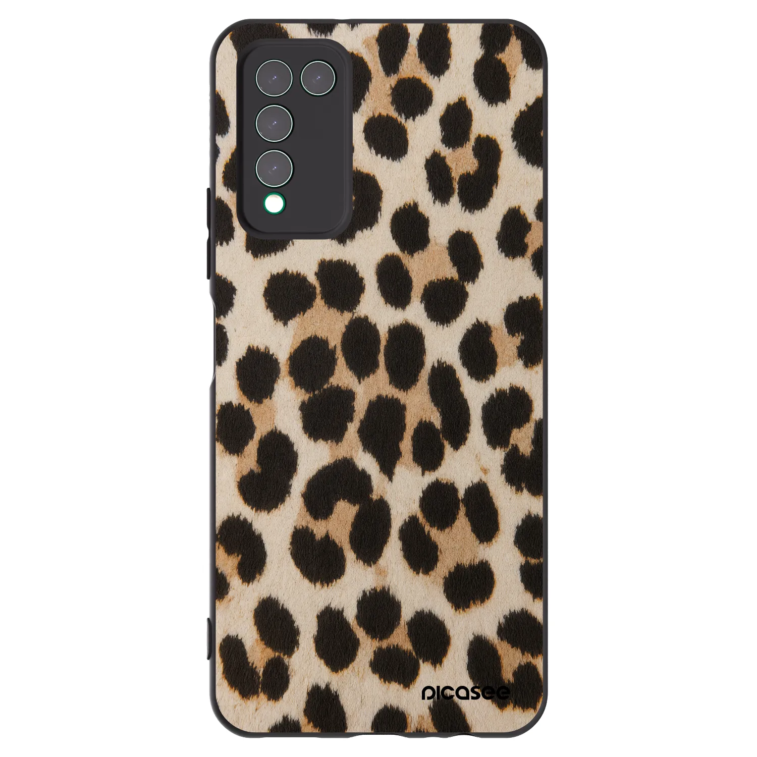 Picasee silikonski črni ovitek za Honor 10X Lite - Brown Tiger
