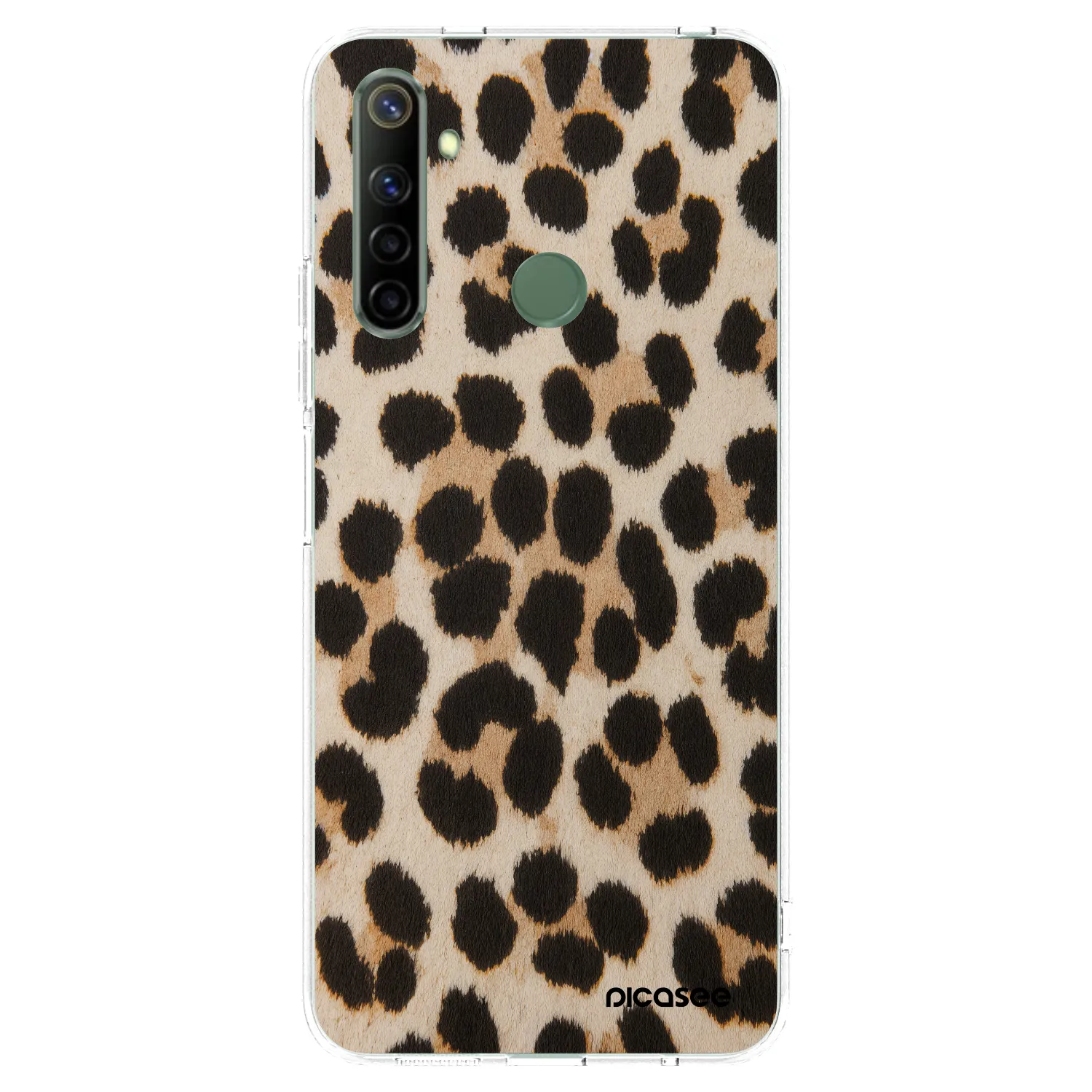 Picasee silikonski prozorni ovitek za Realme 6i - Brown Tiger