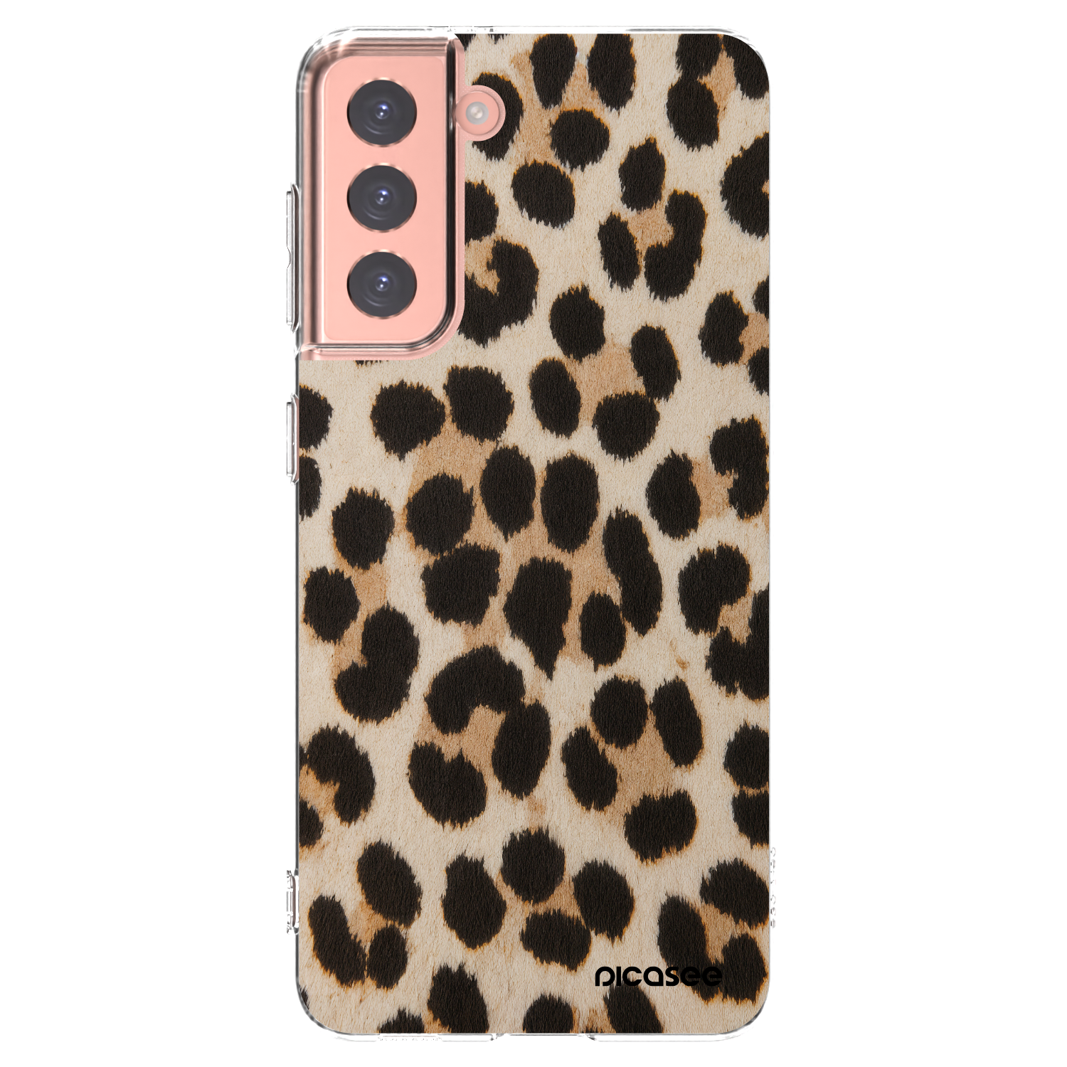 Picasee silikonski prozorni ovitek za Samsung Galaxy S21 5G G991B - Brown Tiger
