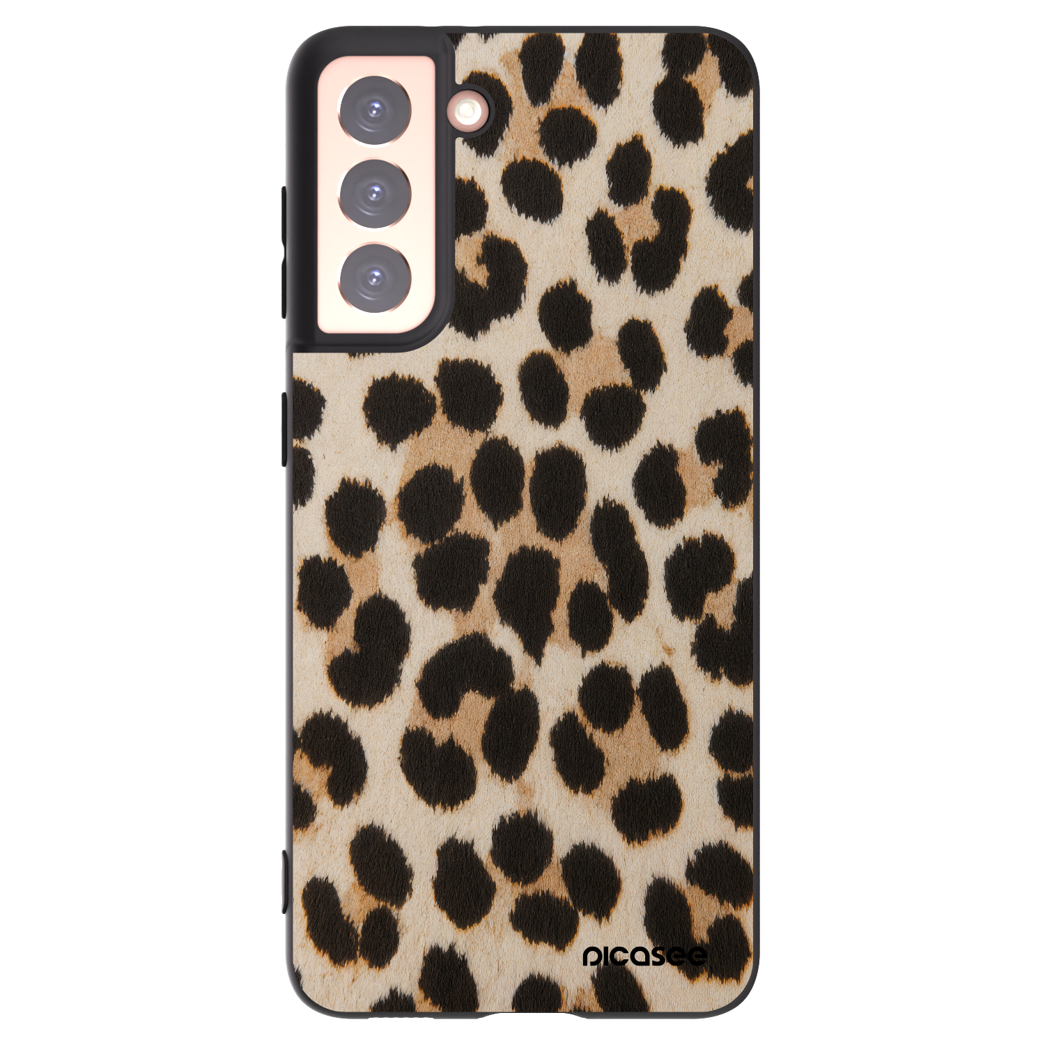 Picasee silikonski črni ovitek za Samsung Galaxy S21 5G G991B - Brown Tiger